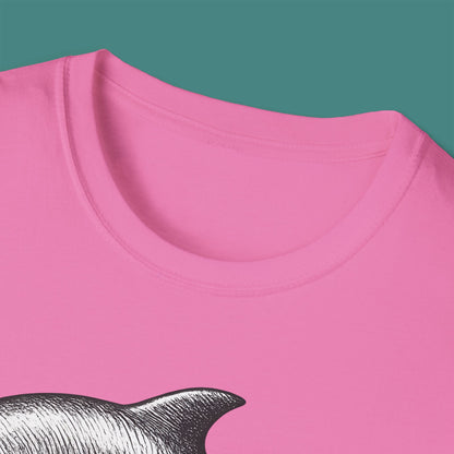 Vintage Etching Dolphin Unisex T-Shirt