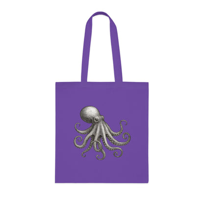 Vintage Etching Octopus Tote Bag