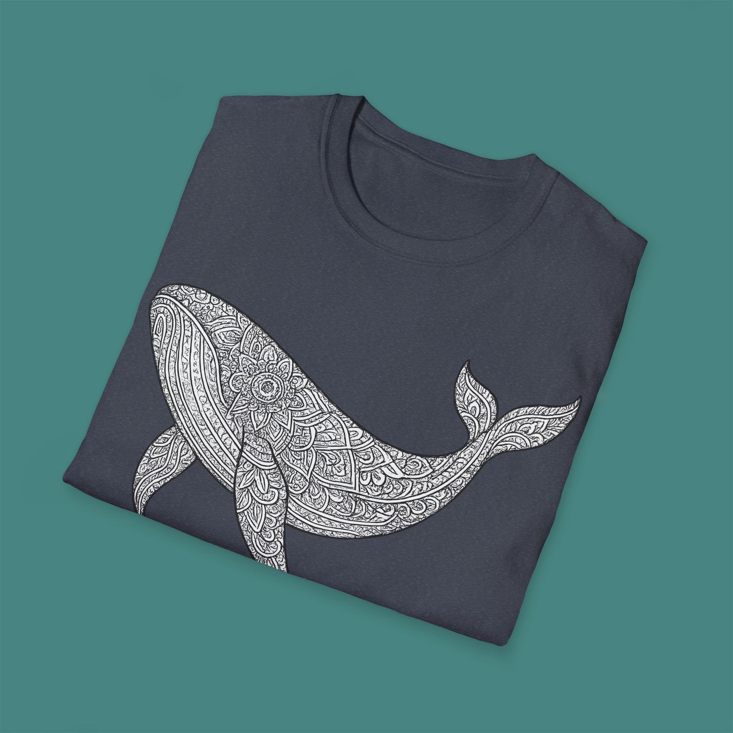 Intricate Mandala Whale Unisex T-Shirt