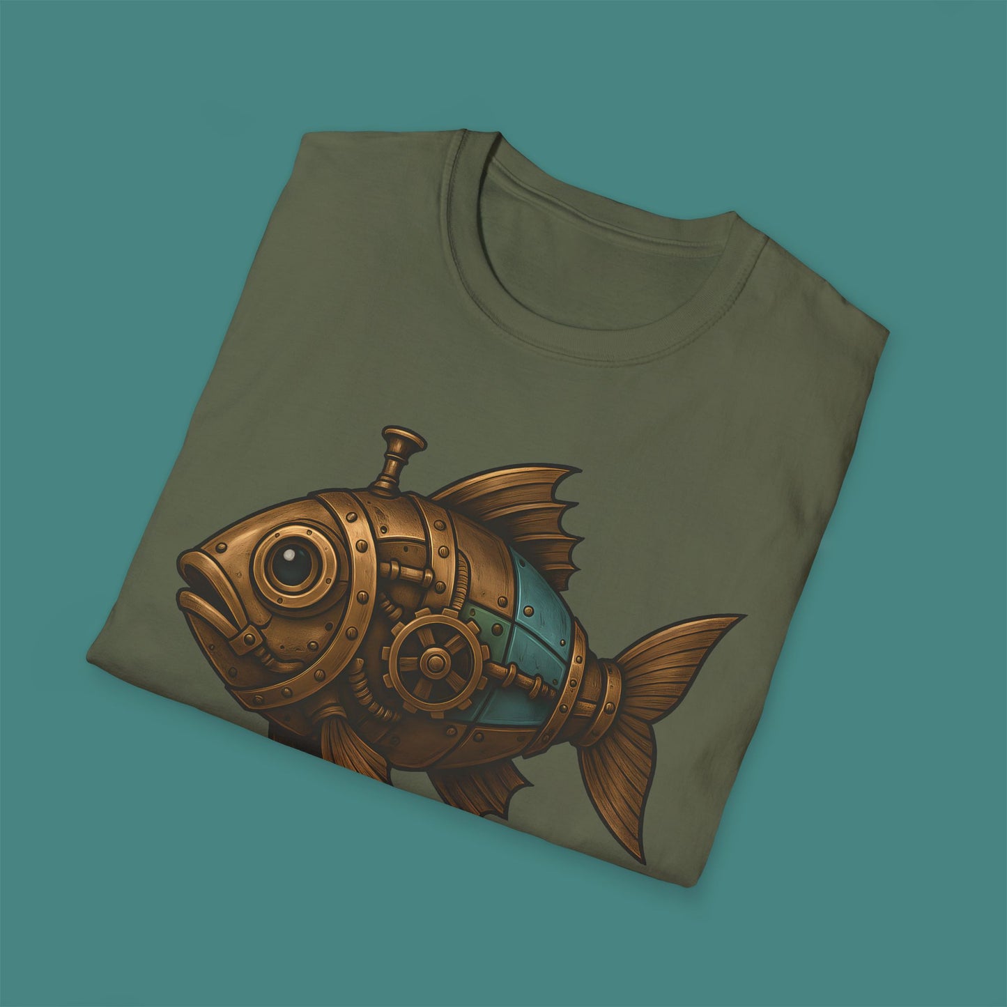 Steampunk Mechanical Fish Unisex T-Shirt