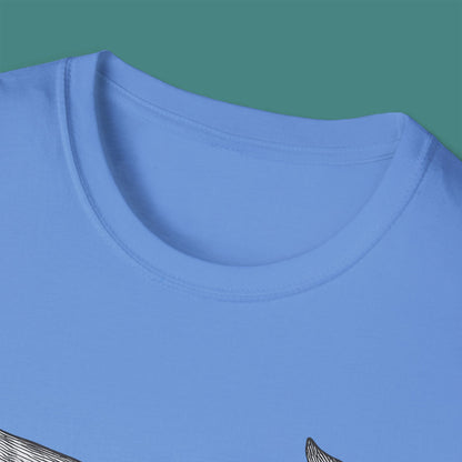 Vintage Etching Whale Unisex T-Shirt