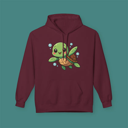 Cartoon Cute Turtle Fleece Unisex Hoodie