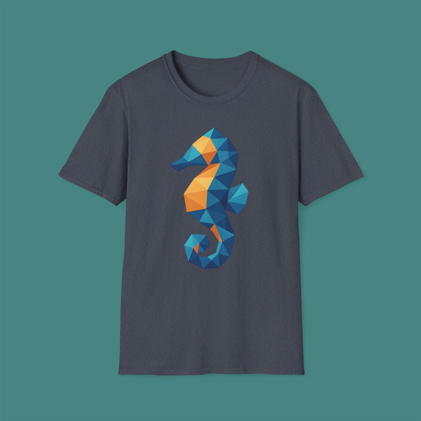 Geometric Polygon Seahorse Unisex T-Shirt