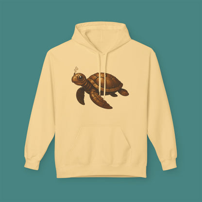 Steampunk Mechanical Turtle Fleece Unisex Hoodie