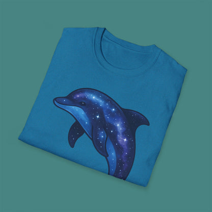 Cosmic Galaxy Dolphin Unisex T-Shirt