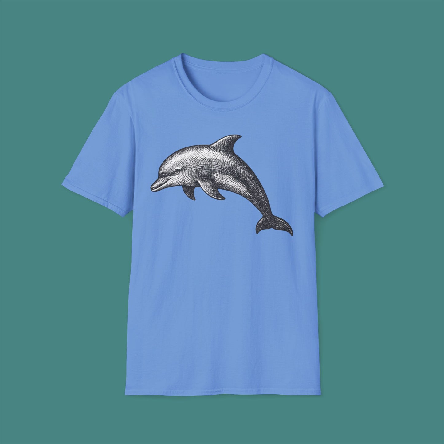 Vintage Etching Dolphin Unisex T-Shirt