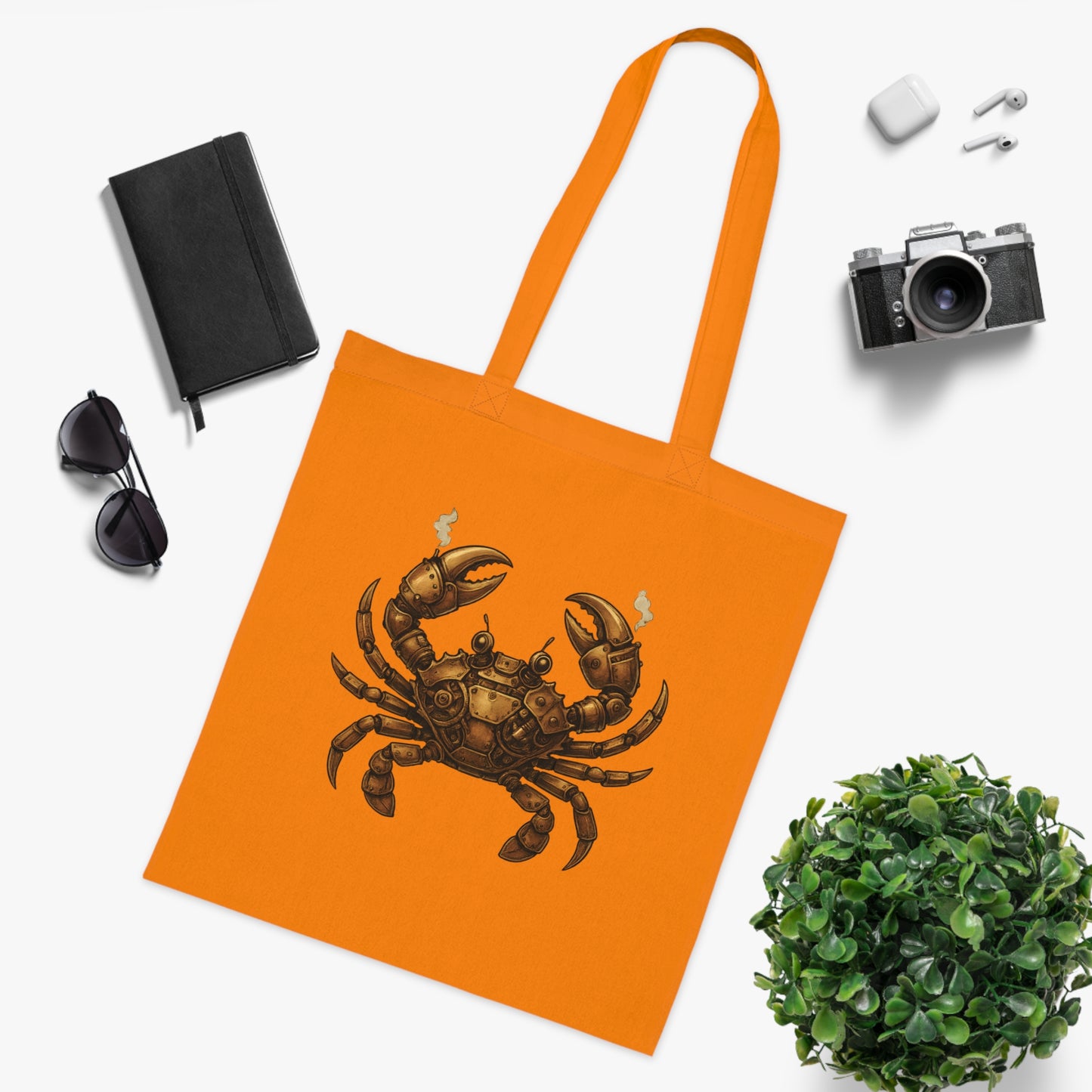 Steampunk Mechanical Crab Tote Bag