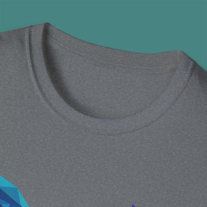 Geometric Polygon Whale Unisex T-Shirt