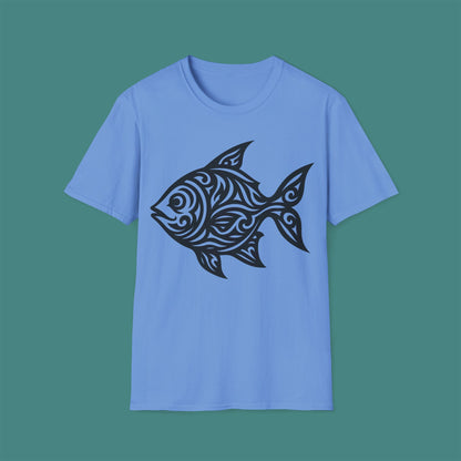 Tribal Tattoo Fish Unisex T-Shirt