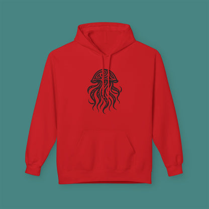 Tribal Tattoo Jellyfish Fleece Unisex Hoodie