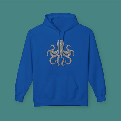 Intricate Mandala Octopus Fleece Unisex Hoodie