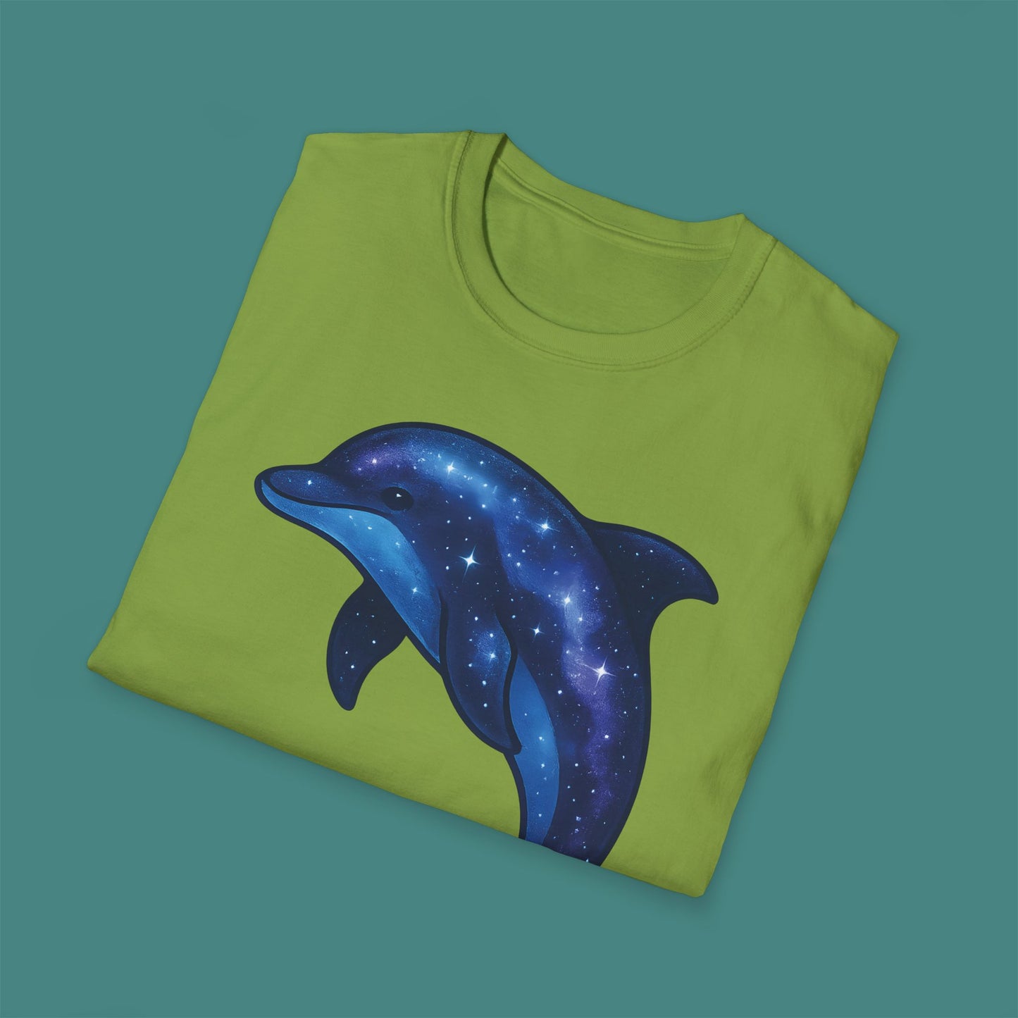 Cosmic Galaxy Dolphin Unisex T-Shirt