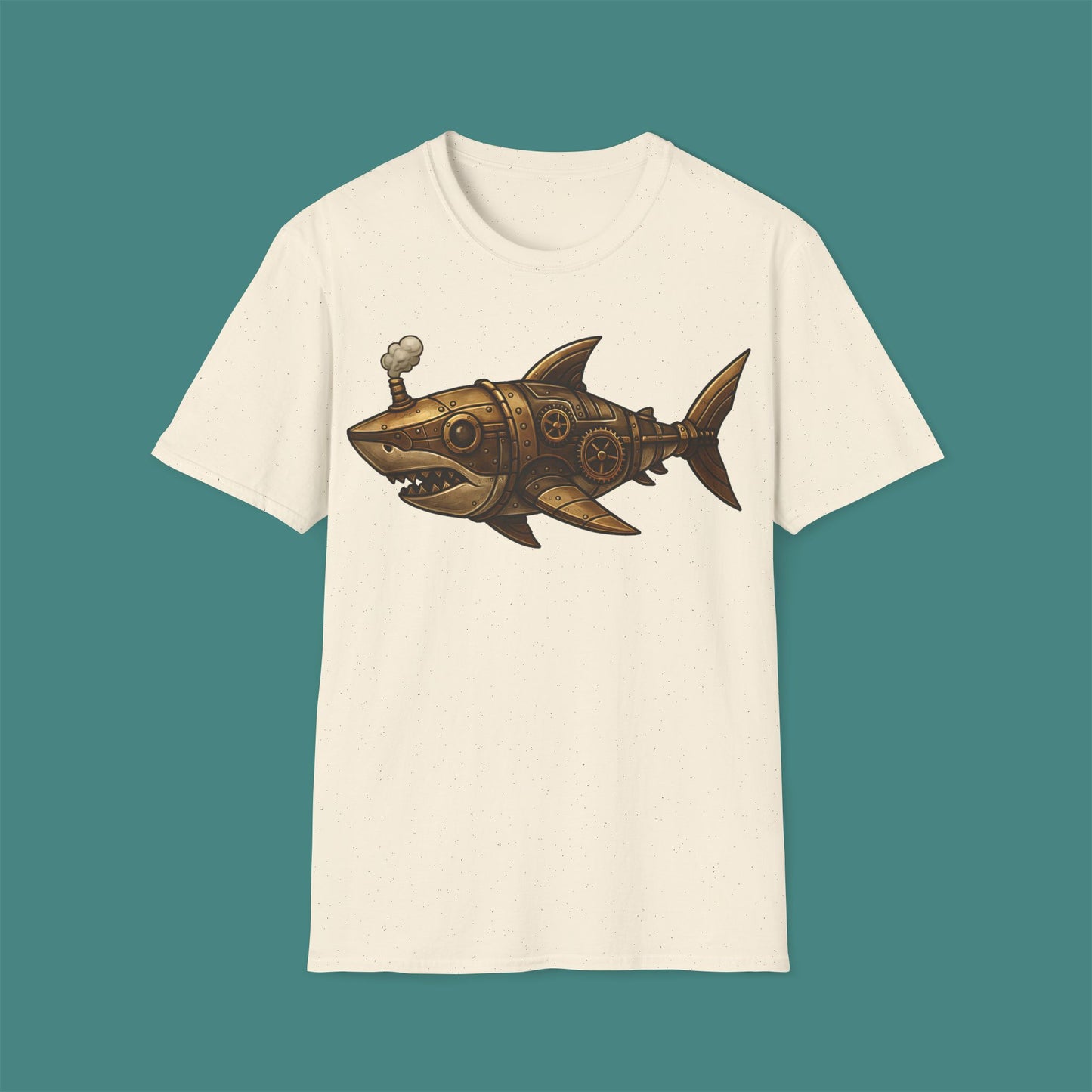 Steampunk Mechanical Shark Unisex T-Shirt