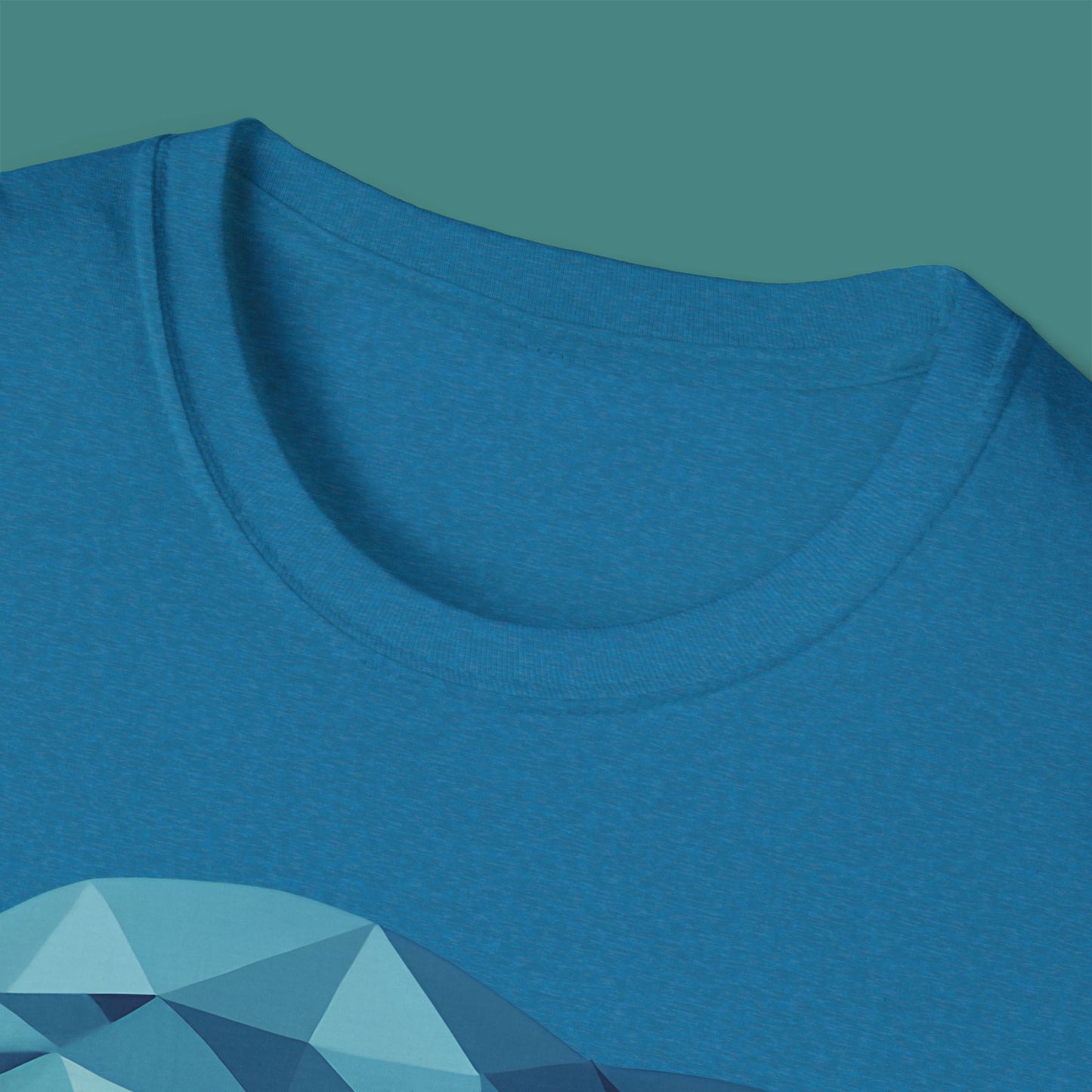Geometric Polygon Dolphin Unisex T-Shirt
