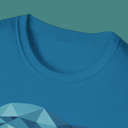 Geometric Polygon Dolphin Unisex T-Shirt
