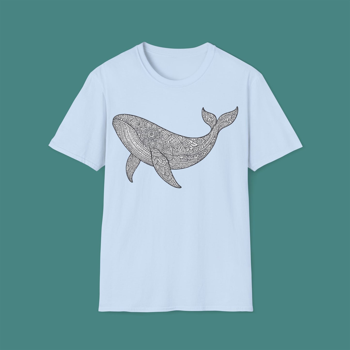 Intricate Mandala Whale Unisex T-Shirt