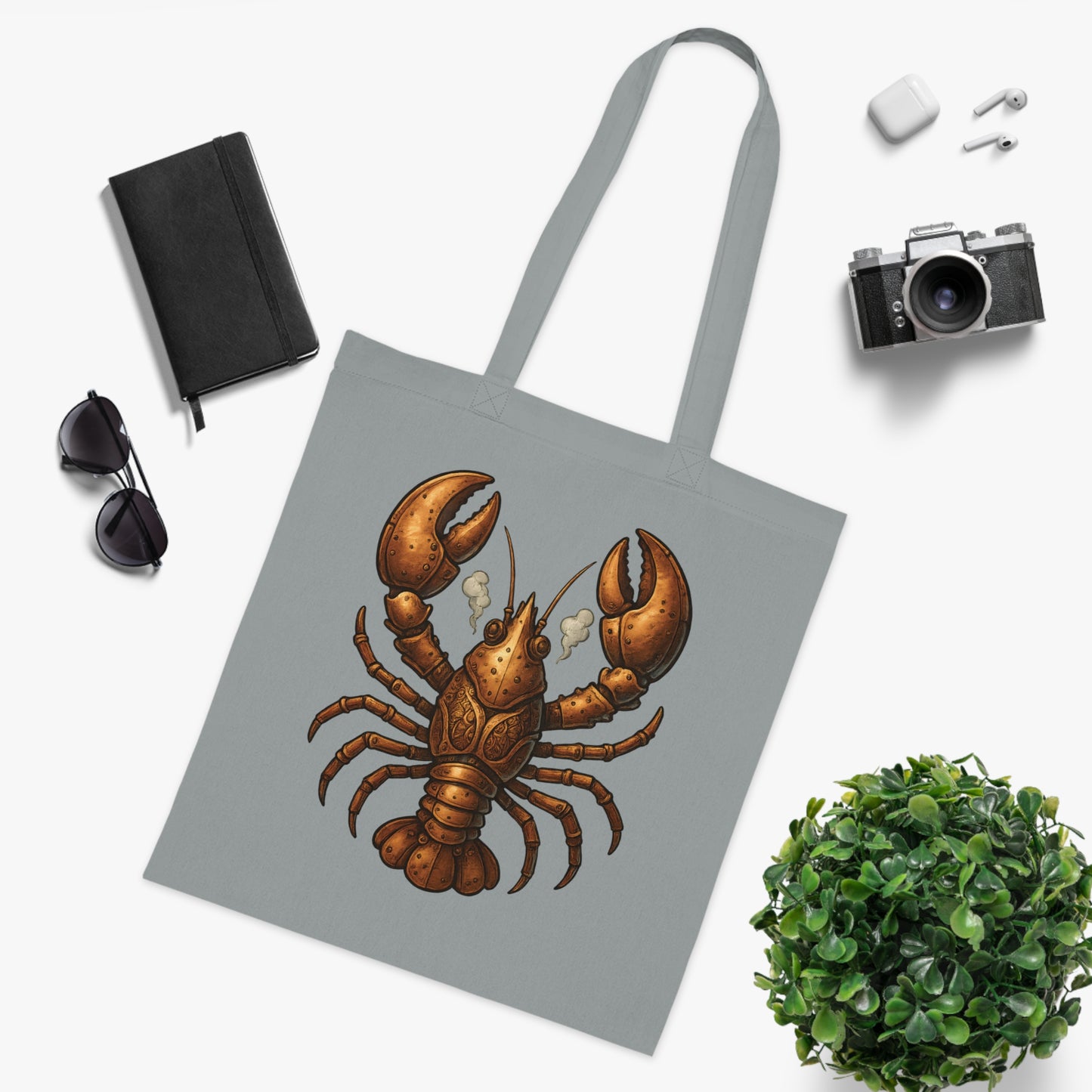 Steampunk Mechanical Lobster Tote Bag