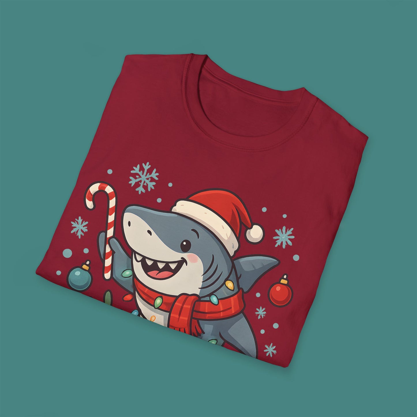 Christmas Shark Unisex T-Shirt