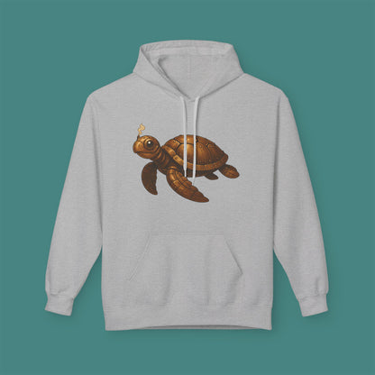 Steampunk Mechanical Turtle Fleece Unisex Hoodie
