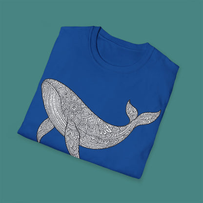Intricate Mandala Whale Unisex T-Shirt
