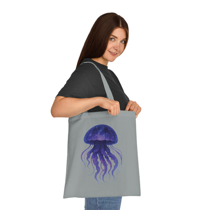 Cosmic Galaxy Jellyfish Tote Bag