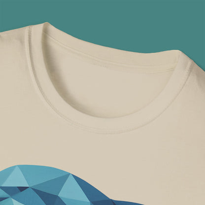 Geometric Polygon Dolphin Unisex T-Shirt