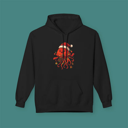 Christmas Jellyfish Fleece Unisex Hoodie