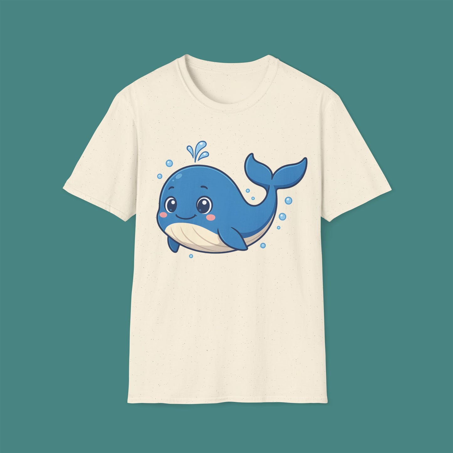 Cartoon Cute Whale Unisex T-Shirt