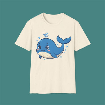 Cartoon Cute Whale Unisex T-Shirt
