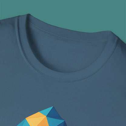 Geometric Polygon Seahorse Unisex T-Shirt