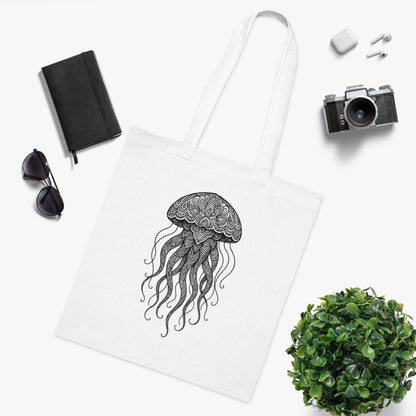 Intricate Mandala Jellyfish Tote Bag