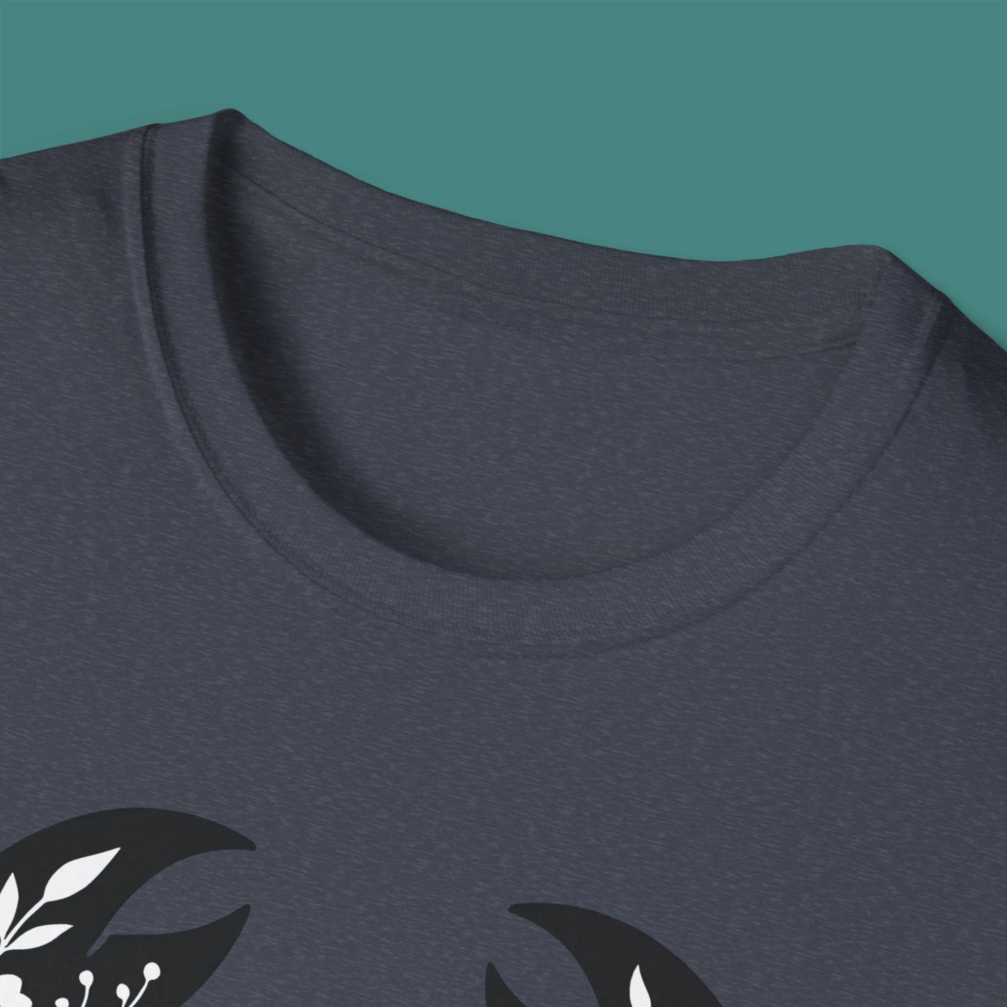 Floral Crab Silhouette Unisex T-Shirt