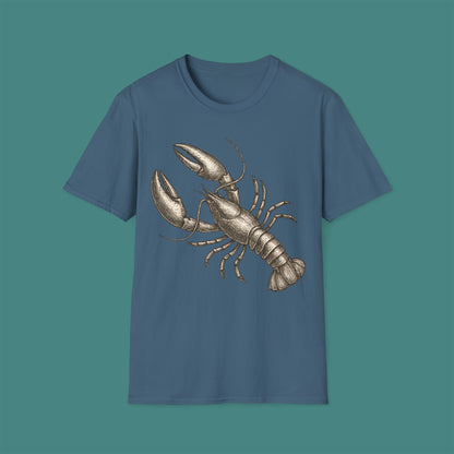 Vintage Etching Lobster Unisex T-Shirt