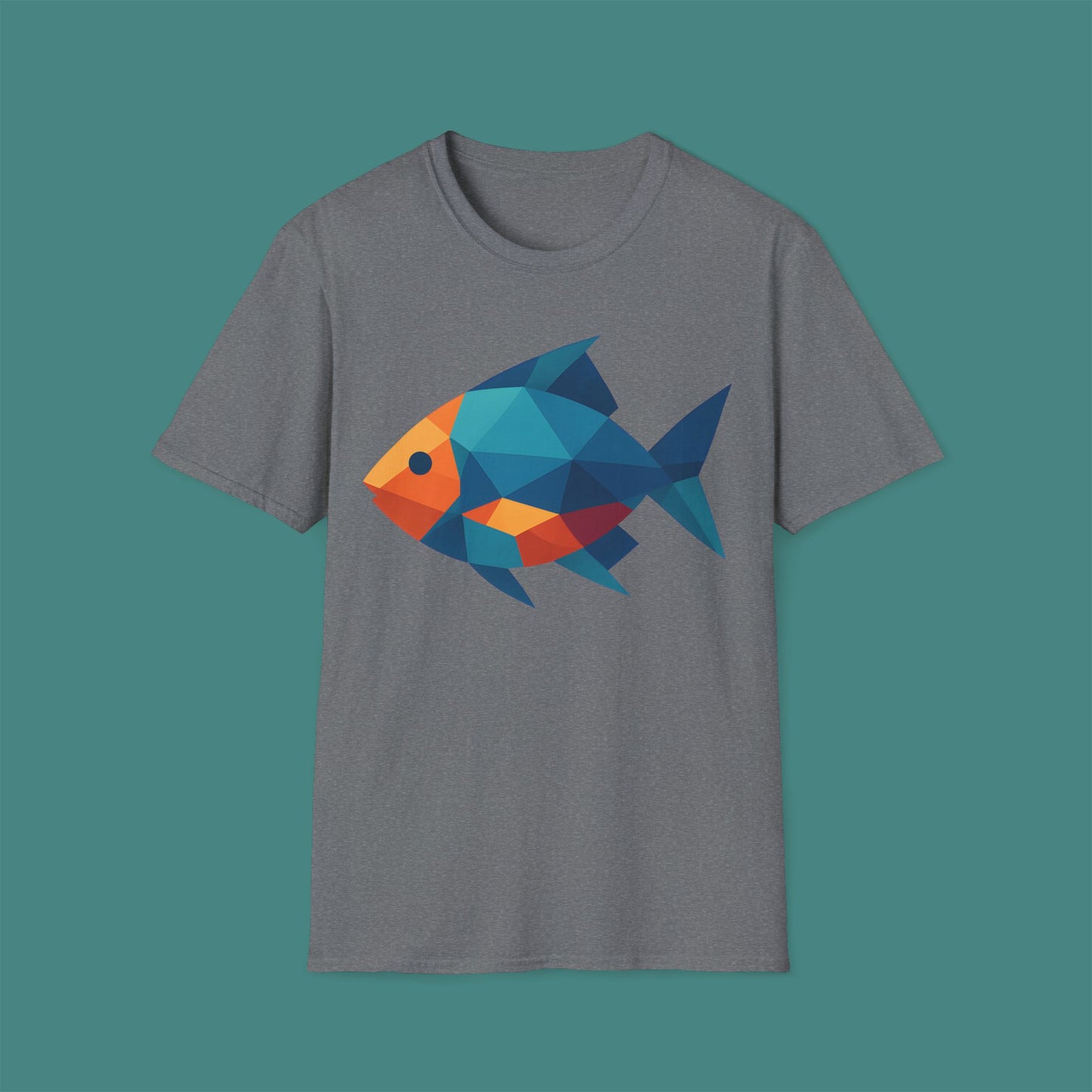 Geometric Polygon Fish Unisex T-Shirt