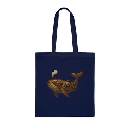 Steampunk Mechanical Whale Tote Bag