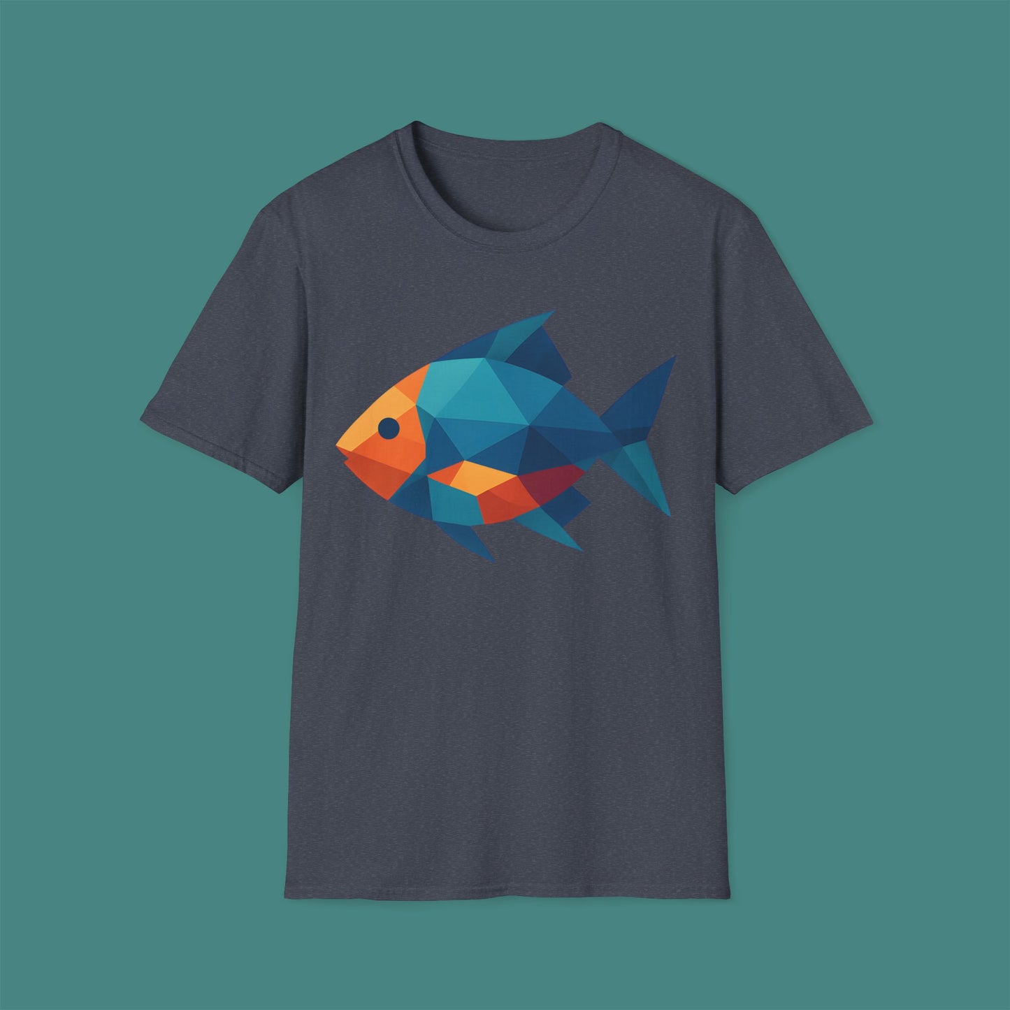 Geometric Polygon Fish Unisex T-Shirt