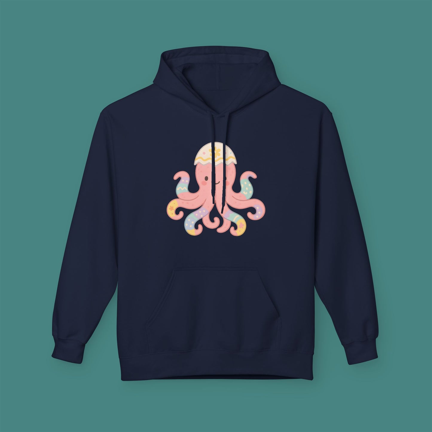 Easter Octopus Fleece Unisex Hoodie