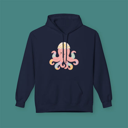 Easter Octopus Fleece Unisex Hoodie