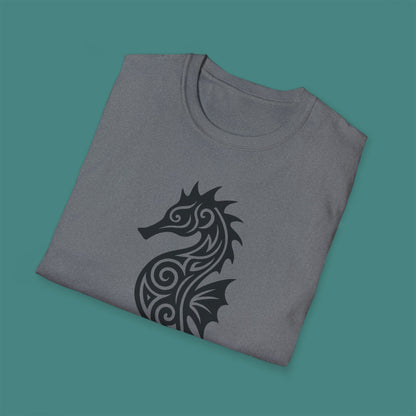 Tribal Tattoo Seahorse Unisex T-Shirt