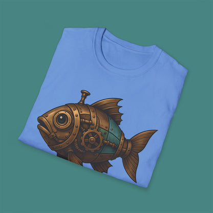 Steampunk Mechanical Fish Unisex T-Shirt