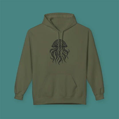 Tribal Tattoo Jellyfish Fleece Unisex Hoodie
