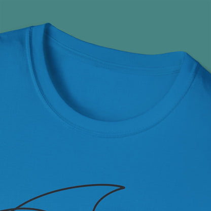 Minimalist Line Art Fish Unisex T-Shirt