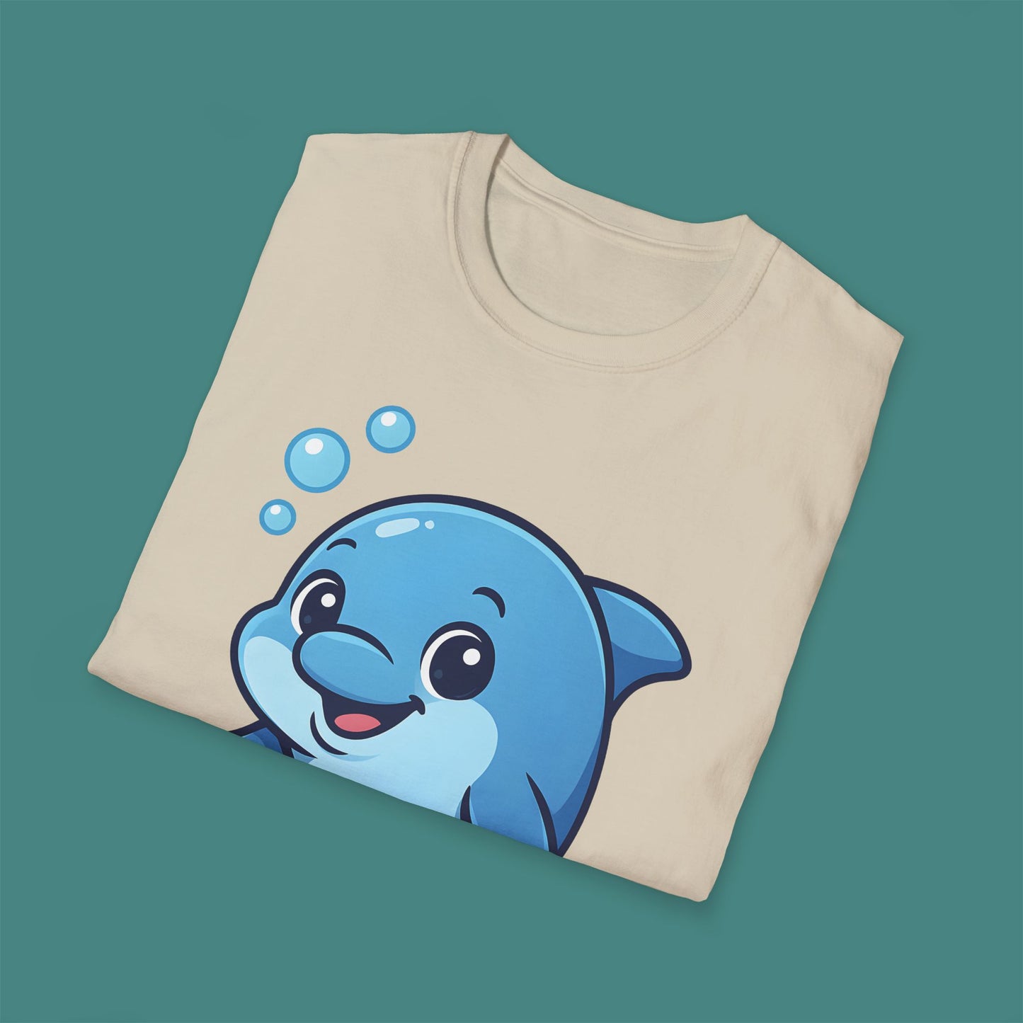 Cartoon Cute Dolphin Unisex T-Shirt