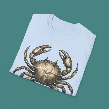 Vintage Etching Crab Unisex T-Shirt