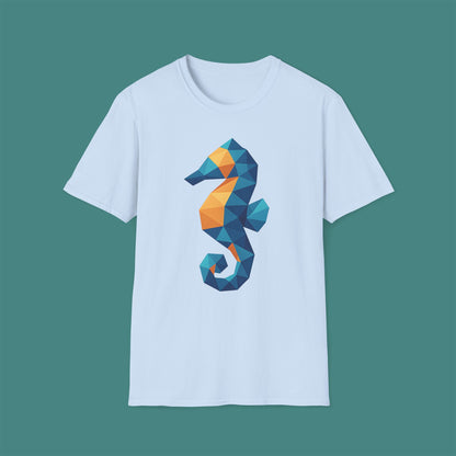 Geometric Polygon Seahorse Unisex T-Shirt
