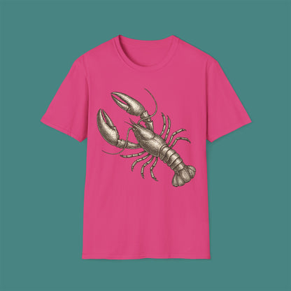 Vintage Etching Lobster Unisex T-Shirt