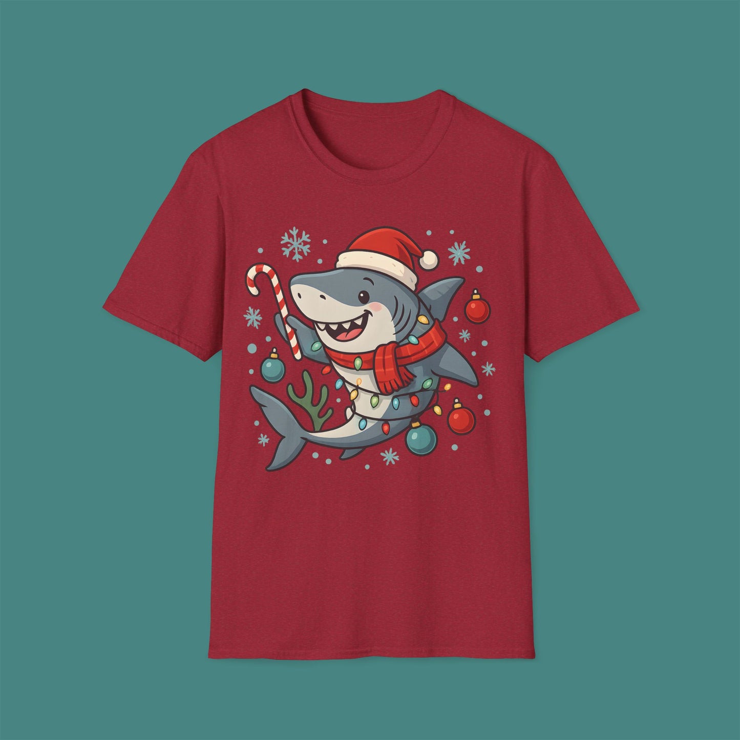 Christmas Shark Unisex T-Shirt