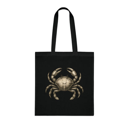 Vintage Etching Crab Tote Bag