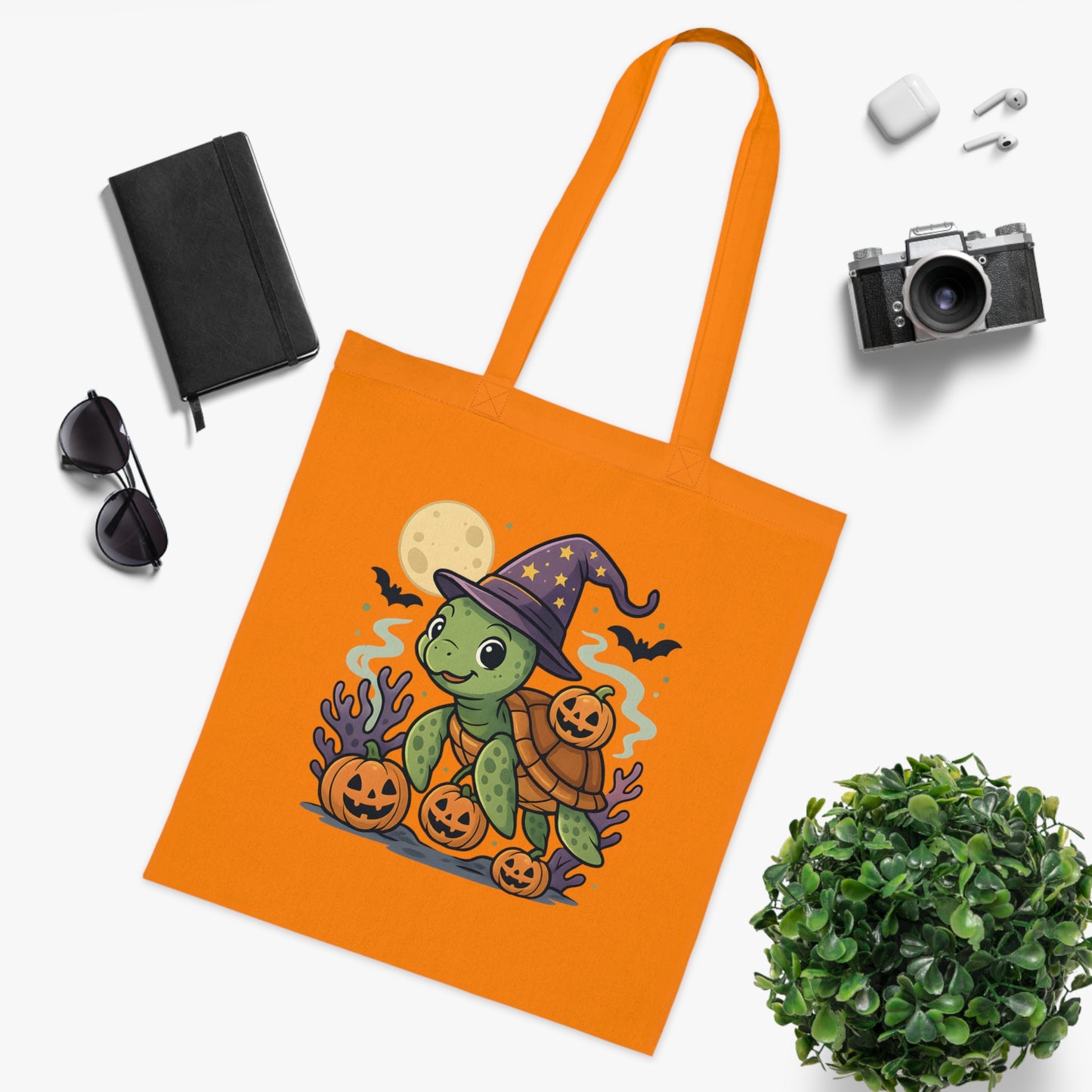 Halloween Turtle Tote Bag