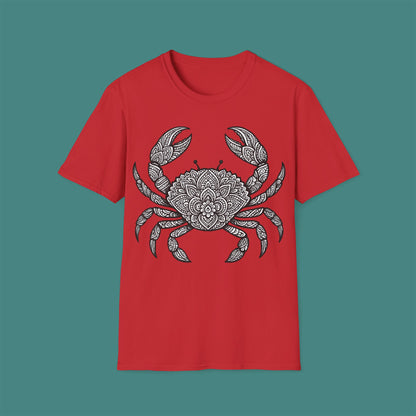 Intricate Mandala Crab Unisex T-Shirt